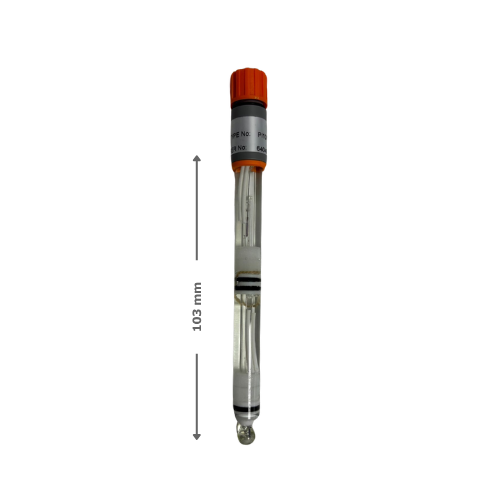 OrigaSens - Electrode de verre pH combinée pour milieux agressifs Ref. Ag/AgCl | 3M KCl - AgCl Sat. | pH 0-14 | ø12 mm | 103mm 