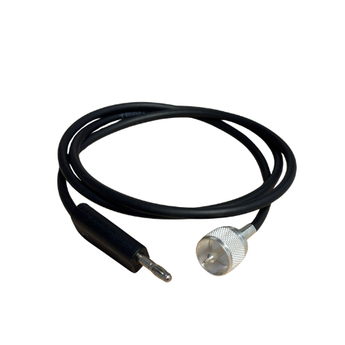 Origaccess - Cordon renforcé banane mâle ø4 - UHF - 1m - Noir